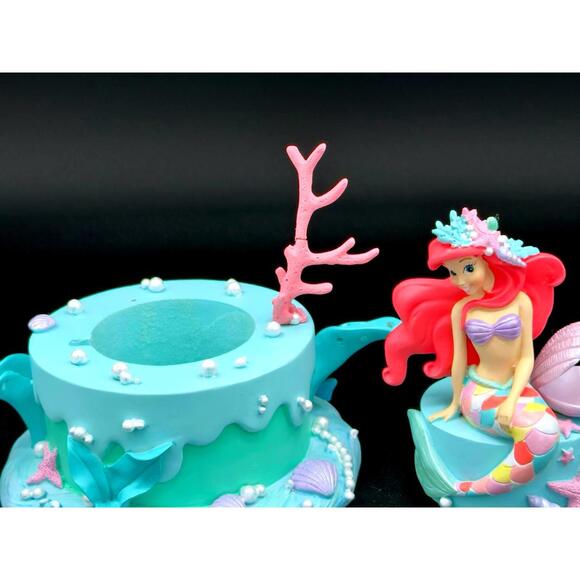 Disney Japan Exclusive Ariel Trinket Box Little Mermaid Flounder Sebastian 🐚💖 - Picture 7 of 8